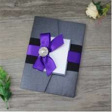 Business Invitation with Glitter Paper Tape Foil Printing Customized Slap-up Invitation